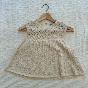 Zara baby doll top
